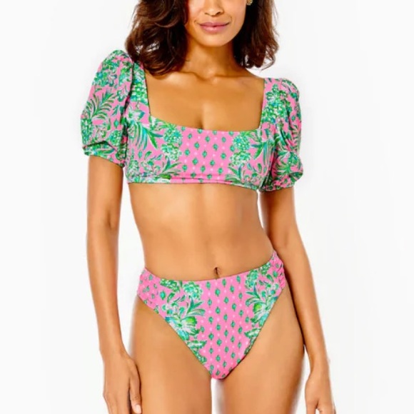 {Lilly Pulitzer} Brand New Pink Shandy Oh Diamond Girl Bikini SET - Picture 4 of 16